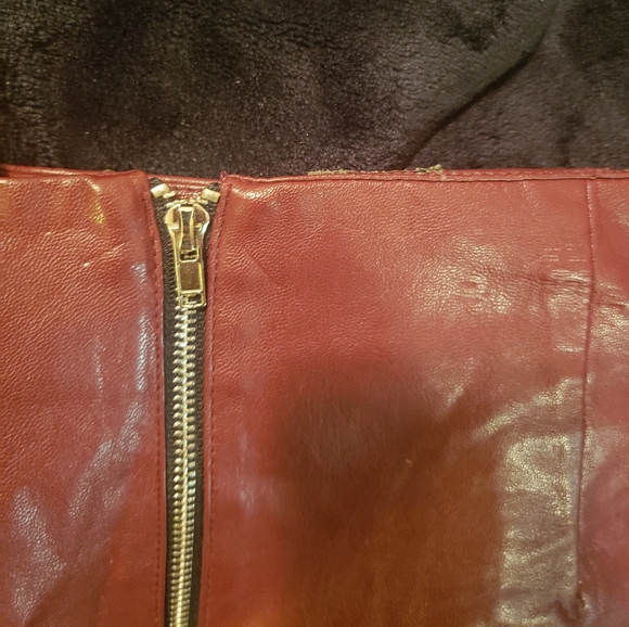 The I-Can't-Believe-it's-Faux Leather Mini Skirt from BLUE BLUSH - Picture 6 of 9